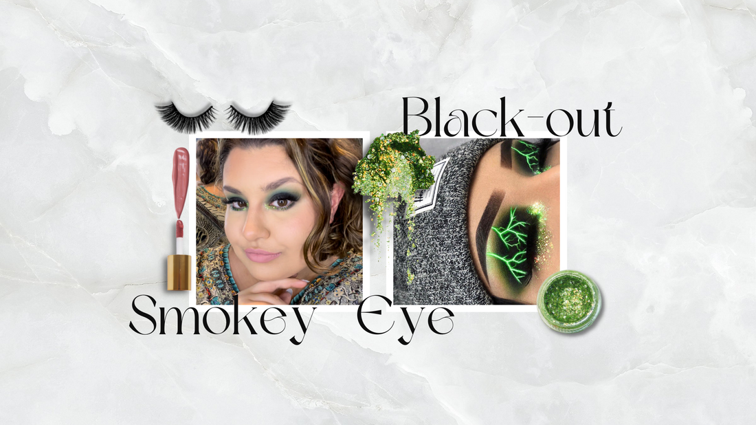 Green Black-out Smokey Eye