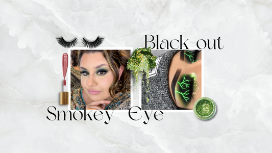 Green Black-out Smokey Eye