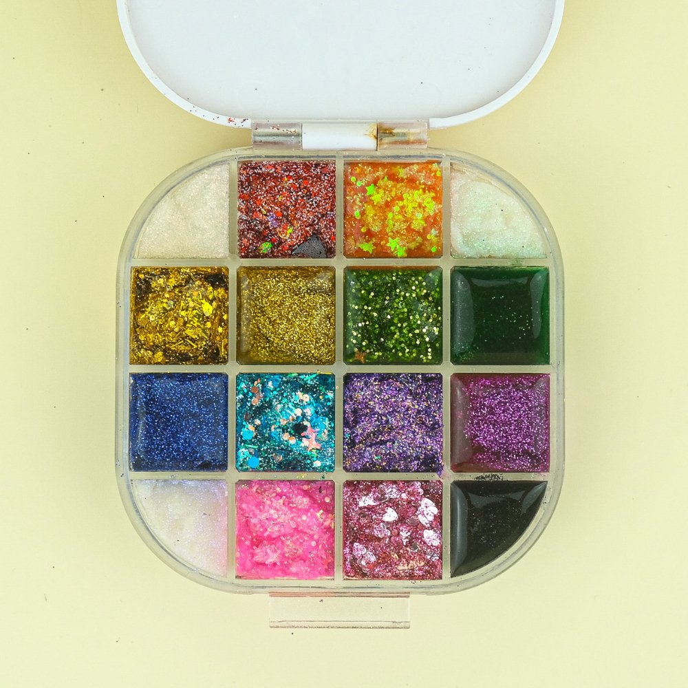 CUSTOM Aloe Glitter Artist Palette - CJP Beauty